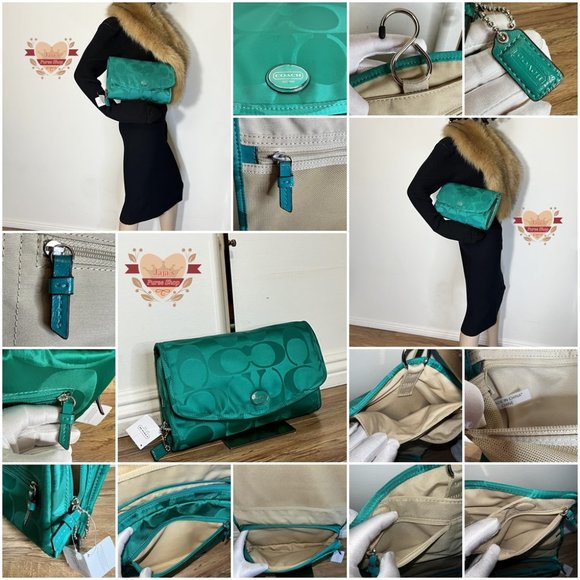 💚Coach Signature Fabric-Nylon Cosmetic Travel Bag💚 - Picture 15 of 16